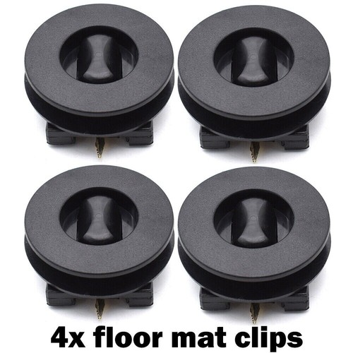 4pcs Universal Fußmatten Drehknebel Befestigung Halter Clip Automatten Schwarz - Picture 9 of 9