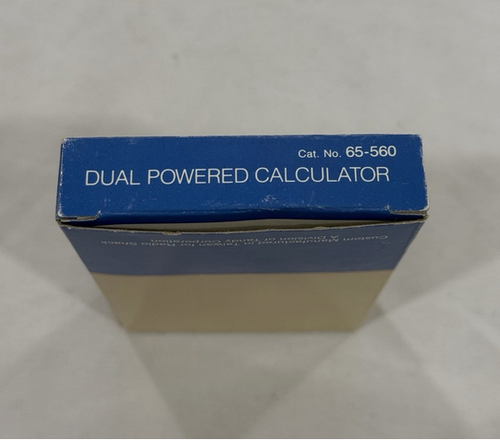 Radio Shack Duel Powered Solar Calculator 65-560b, EC-414 12A1 Used Open Box - Picture 8 of 8