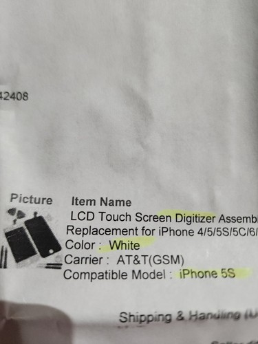 White iPhone 5S Display LCD Screen Touch Screen Digitizer Assembly With Tools - Picture 3 of 3