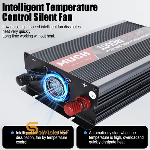 4000W Pure Sine Wave Inverter 12V/24V to 110V Power Converter Truck Camp Solar - Picture 9 of 43