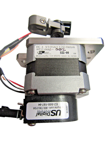 APPLIED MOTION PRODUCTS P/N HT17 WITH US DIGITAL ENCODER P/N E2-500-197IH - Picture 1 of 2