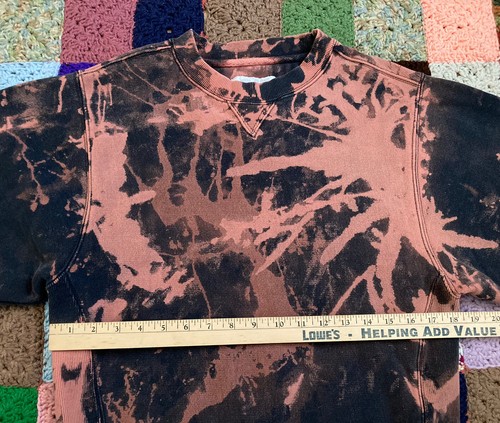 Sudadera Blanqueadora Adulto Mediana M Blanqueada Lavado Tinte Envejecido Pullover Negro - Imagen 4 de 22