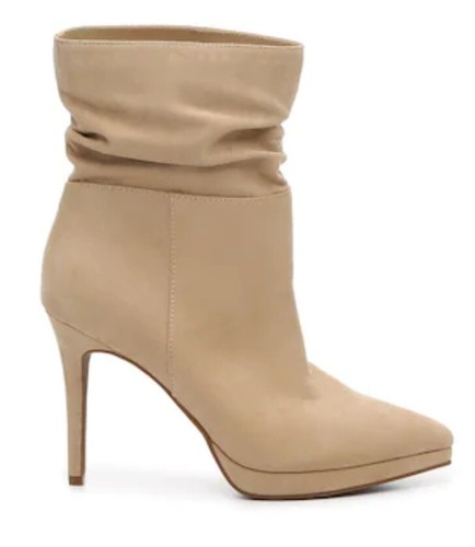 New Jessica Simpson Gaiven Platform Slouch Bootie Tan Sz 9.5 Stiletto - Picture 2 of 7