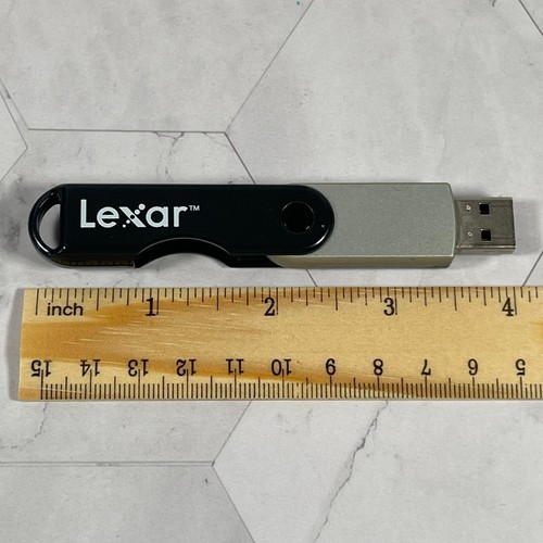 Lexar by Micron Portachiavi Portatile 16GB Flashdrive USB 2.0 TwistTurn Nero/Argento - Foto 6 di 7