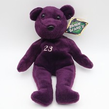 1998 David Justice 23 Salvino's Bamm Beano's PVC Pellet Beanie Bear w/ Tag