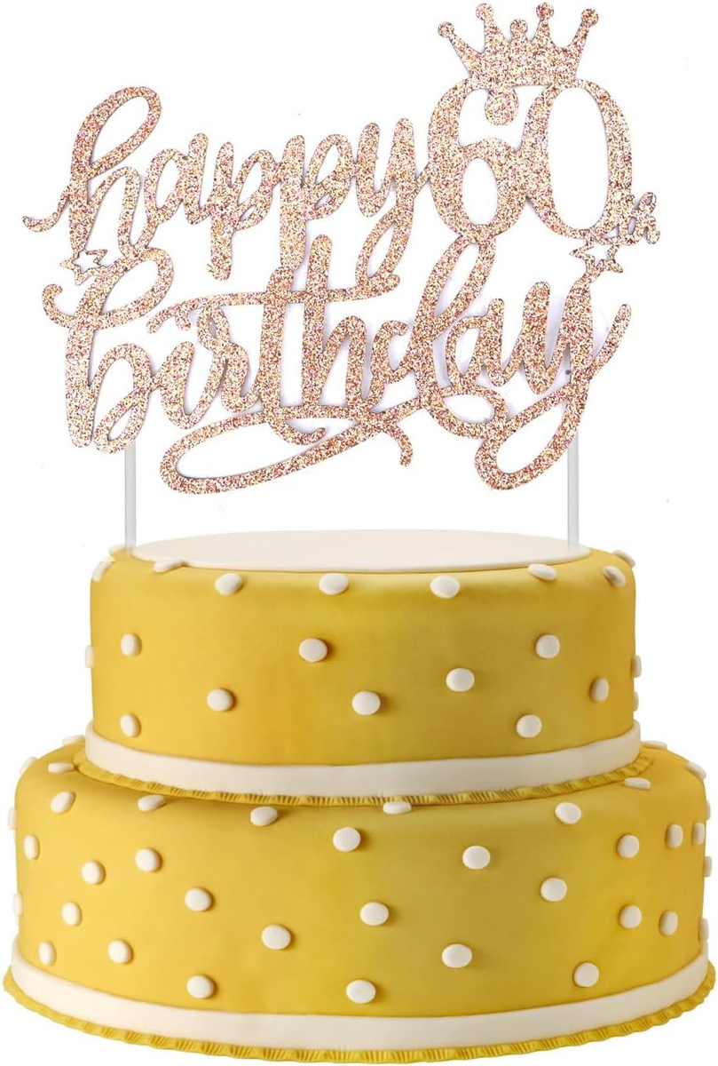30 Stück Happy Birthday Cake Topper – Acryl-Geburtstagsdekoration In Gold, Silber & Schwarz | Wiederverwendbare Kuchen-Deko
