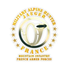 France Military Alpine Hunter Bumper Sticker Military Vinyl Soldier Decal 5"