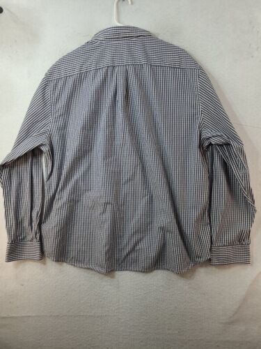 Dockers Mens 2XL Blue Check Long Sleeve Button Up Shirt - Picture 8 of 8