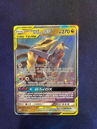 Pokemon Garchomp & Giratina GX Unified Minds 146/236 NM