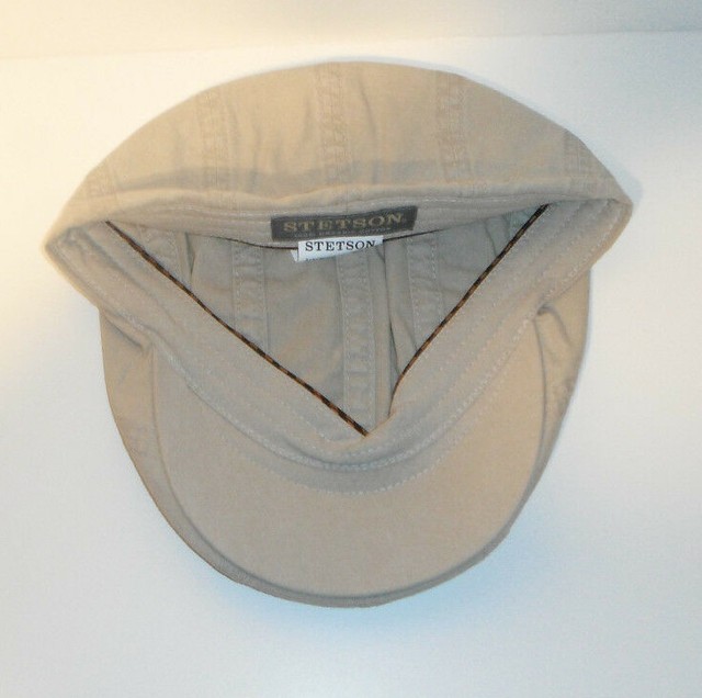 Stetson Sun Guard Flat Cap Cap Hat Cap Organic Cotton Madison Dark Red 85