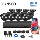 4Mp 4Ch Dvr Cctv Security System 1080P Outdoor Camera Home Surveillance