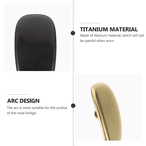 8 piezas Almohadillas para nariz Soporte de titanio Repuesto para gafas para - Imagen 4 de 12