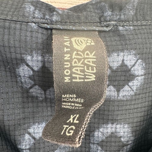 Mountain Hard Wear Freizeithemd blau geometrisches Muster Button Down XL - Bild 6 von 8