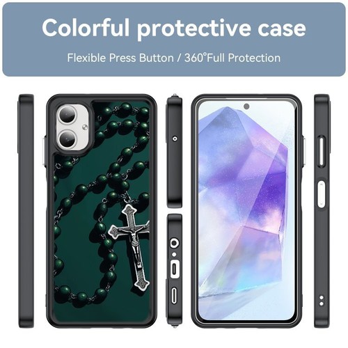 rosary against emerald gradient For Samsung S21 S22 S23 S24 Ultra FE Rubber Case - 第 23/25 張圖片