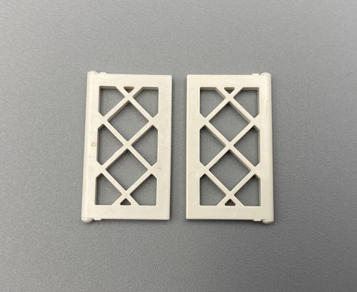 LEGO 2x Lote BLANCO - Panel para Ventana 1 x 2 x 3 Enrejado - 6285, 10040, 6274, 6267 - Imagen 2 de 3