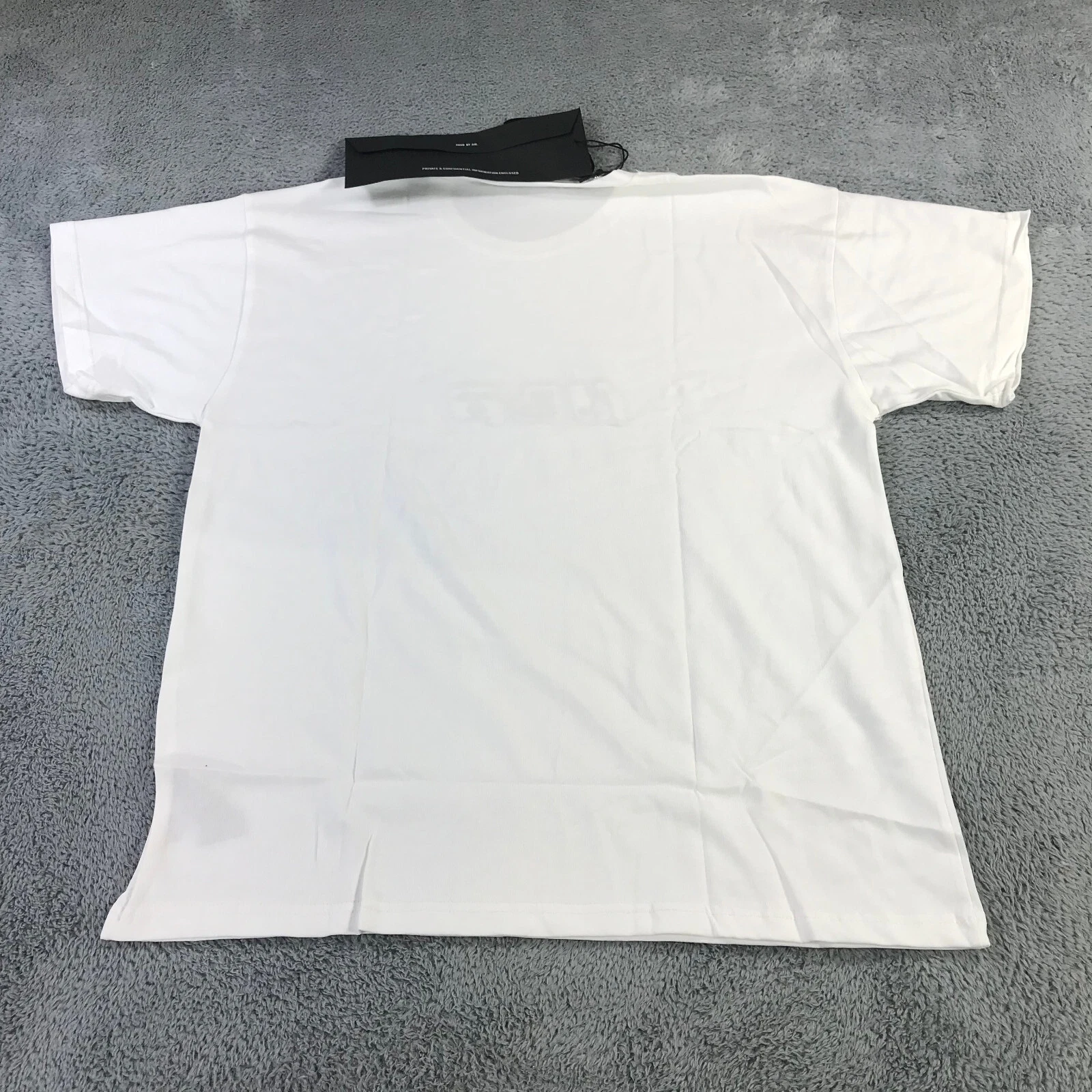 HBA (HOOD BY AIR) Hood By Air Shirt Uomo Medium M HBA Bianco Grigio Screensaver Preppy Tee a324323