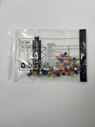 100 Assorted 1/5 5Mm D6 Mini Dice Game Dot Square Dice Set - Picture 2 of 12