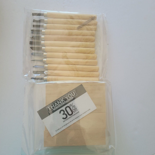 Mamar Basswood Whittling Kit Wood Carving Tools & Wood - Picture 2 of 3