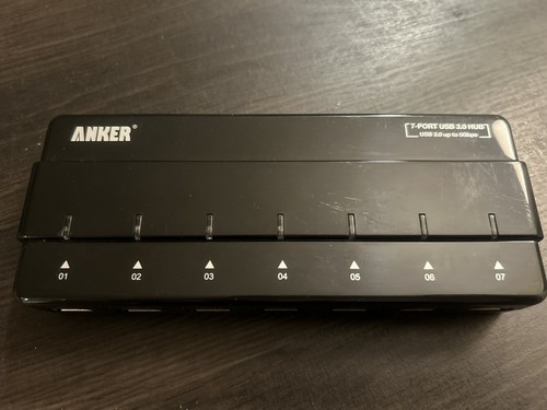 Anker 7-Port USB 3.0 Desktop HUB H7928-U3 No Power Adapter - Picture 4 of 6