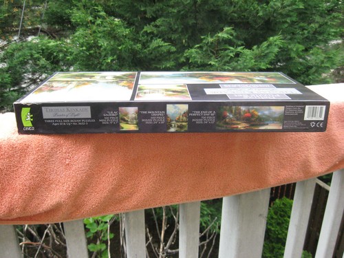 Thomas Kinkade Painter of Light 3 Puzzle Set 100, 550, 700 Pieces~New & Sealed! - Picture 4 of 7
