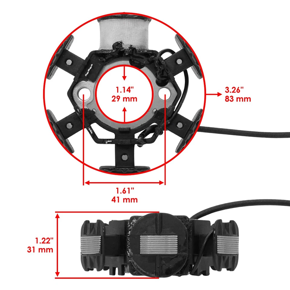 Stator for Honda XR100R 1992 1993 1994 1995 1996 1997 1998 1999 2000 01 02 2003 - Image 2 of 4