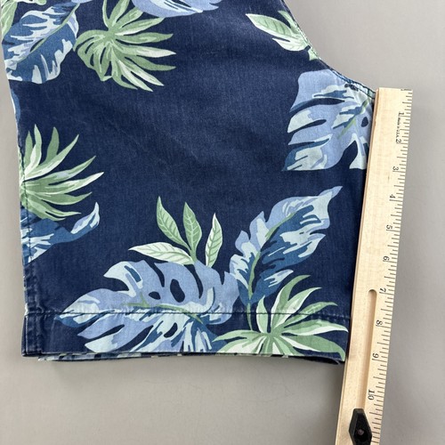 American Eagle Shorts Men 32 Hawaiian Floral Pocket Logo Twill Casual Beach Sail - Picture 6 of 9