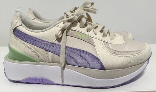 Puma Sneaker Damen 9,5 Cruise Rider Nu Satin Schnürschuhe weiß Freizeitschuhe - Bild 6 von 16