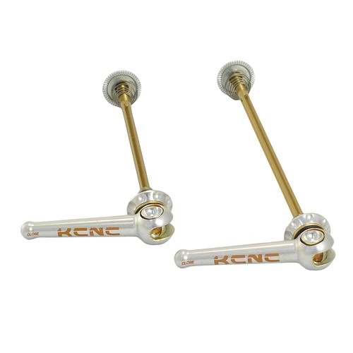 KCNC Grooving QR Road Titanium Axle Hub Skewer , Silver - Picture 3 of 3