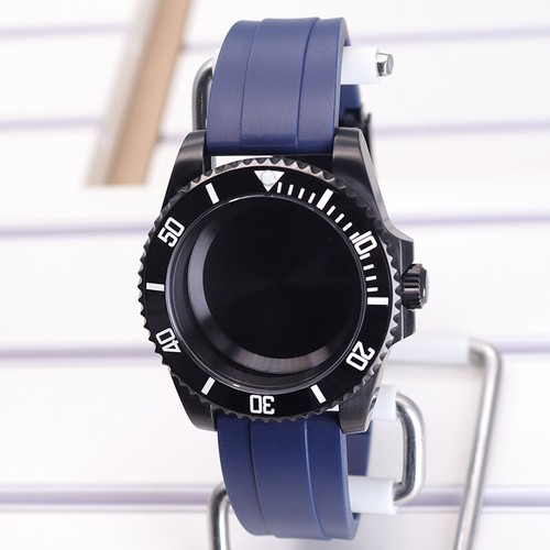 40mm dive Watch case parts Rubber strap For Seiko Nh35 nh36 Movement 28.5mm Dial - Picture 22 of 49