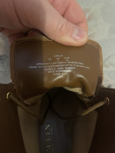 Botas de gamuza Ralph Lauren Carlee para mujer talla 5 - Imagen 6 de 11