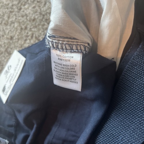 Original Blu Rock Belted Cargo Shorts Flat Front Navy New With Tags 36 - Bild 4 von 8