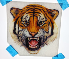 Authentic Vintage 90's Tiger Heat Transfer Iron On NOS