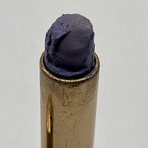 Vintage Max Factor Gold Metal Lipstick Tube Purple Lipstick - Picture 2 of 9
