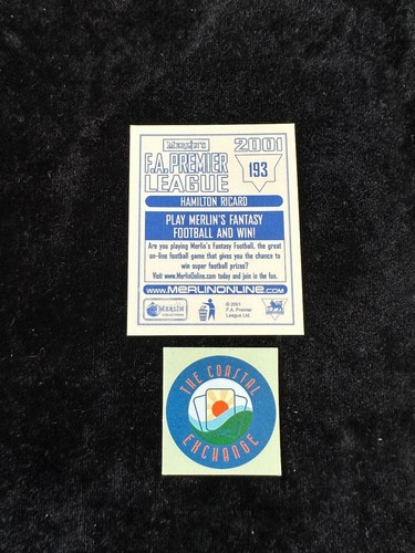 Merlin's F.A. Premier League 2001 | Blue Back | Sticker(s) aussuchen | #1-253 - Bild 377 von 497