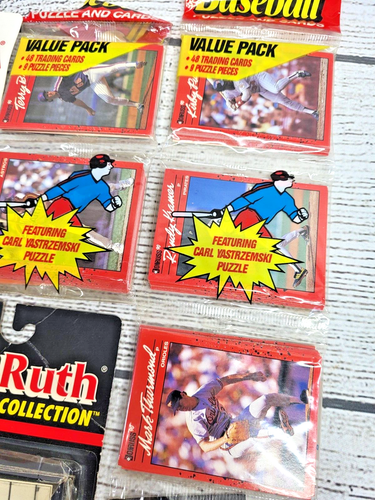 Lote de paquetes de béisbol vintage de los años 90 Don Russ paquetes de valor, colección Conlon ECT - Imagen 5 de 7