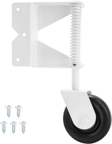 Vinyl Gates Heavy Duty Spring Loaded 3.9'' 10cm Swing Gate Wheel Caster - Picture 7 of 23