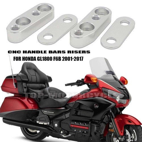 For Honda Goldwing 1800 GL1800 F6B Chrome Handle Bars Risers Clamps 2001-2017 - Picture 1 of 16