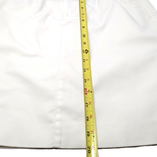 Rafaella weiß Baumwolle Rock Größe 8 Taschen Bindegürtel Taille knielang gefüttert - Bild 12 von 15