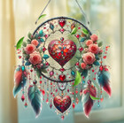 SUNCATCHER-Valentine's Day Heart-Shaped - Bohemian Acrylic Window Decor