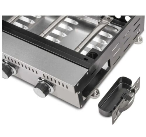 GRILLMEISTER Plancha Gasgrill 9,0 kW, 3 Brenner,Edelstahl Outdoor-Tischgrill NEU - Bild 4 von 7