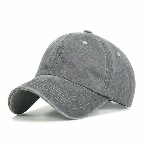 PONYTAIL HAT MESSY HIGH BUN DAD HAT PONYCAP ADJUSTABLE SOLID COTTON DISTRESSED W - Picture 10 of 14
