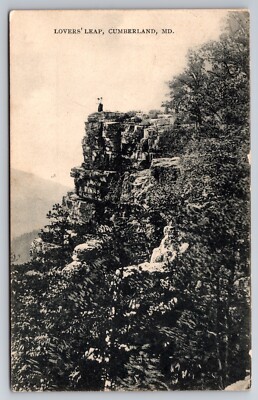 Lover's Leap Cumberland Maryland MD 1908 Postcard