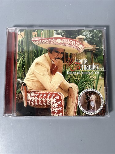 Vintage Vicente Fernandez Entre El Amor Y Yo Spanish CD Sony Music - Imagen 1 de 4
