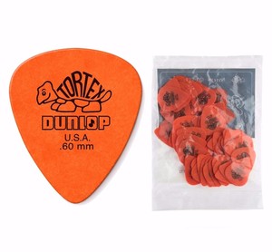 Dunlop-Tortex-Guitar-Picks-72-pack-refill-0-60mm-medium-light-gauge-Orange