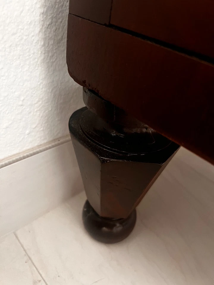 Preciosa cómoda antigua entrepierna americana caoba 5 cajones, alrededor de 1850 Foto 3 de 4