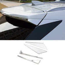 Fit For Cadillac XT5 2017-2022 Chrome Rear Window Side Spoiler Cover Trim 4PCS