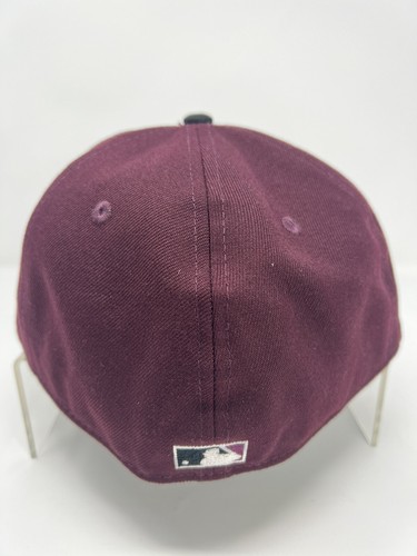 Seattle Mariners - New Era Hat Club Fitted Hat - Size 7 5/8 - Maroon Black - Picture 4 of 8