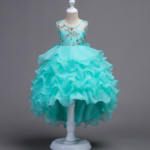Flower Girls Kids Christmas Princess Dress Pageant Tutu Wedding Party Prom Gown - Picture 16 of 22
