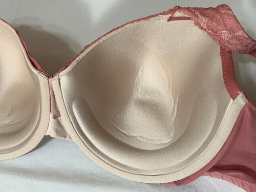 Olga Cloud 9 T Shirt Bra 42D Underwire Lift Lace Deco Rose GF7961A - Picture 8 of 14
