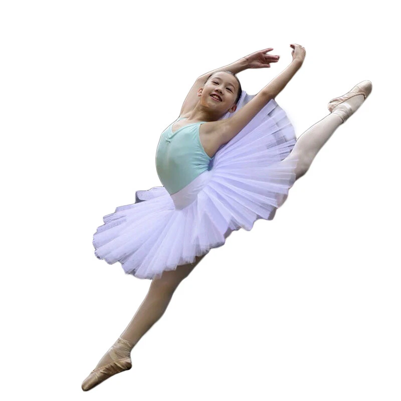 Lady Girl Black White Dance Ballet Practise Pancake Plateau Tutu Skirt Dancewear - Image 3 of 4